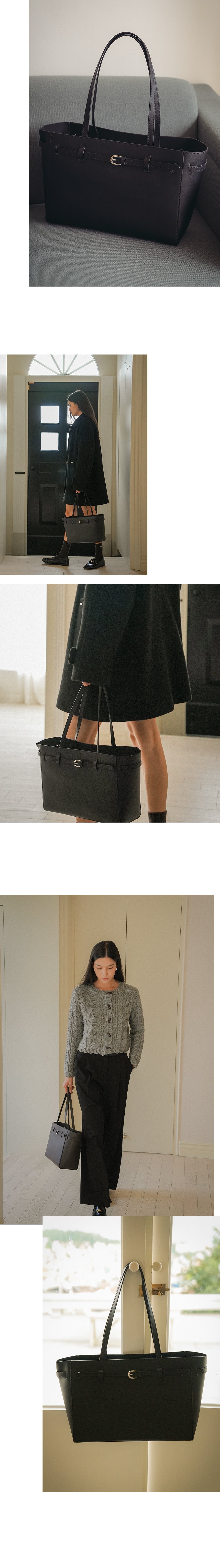 Tillidie Belt bbg leather shoulder bag Black