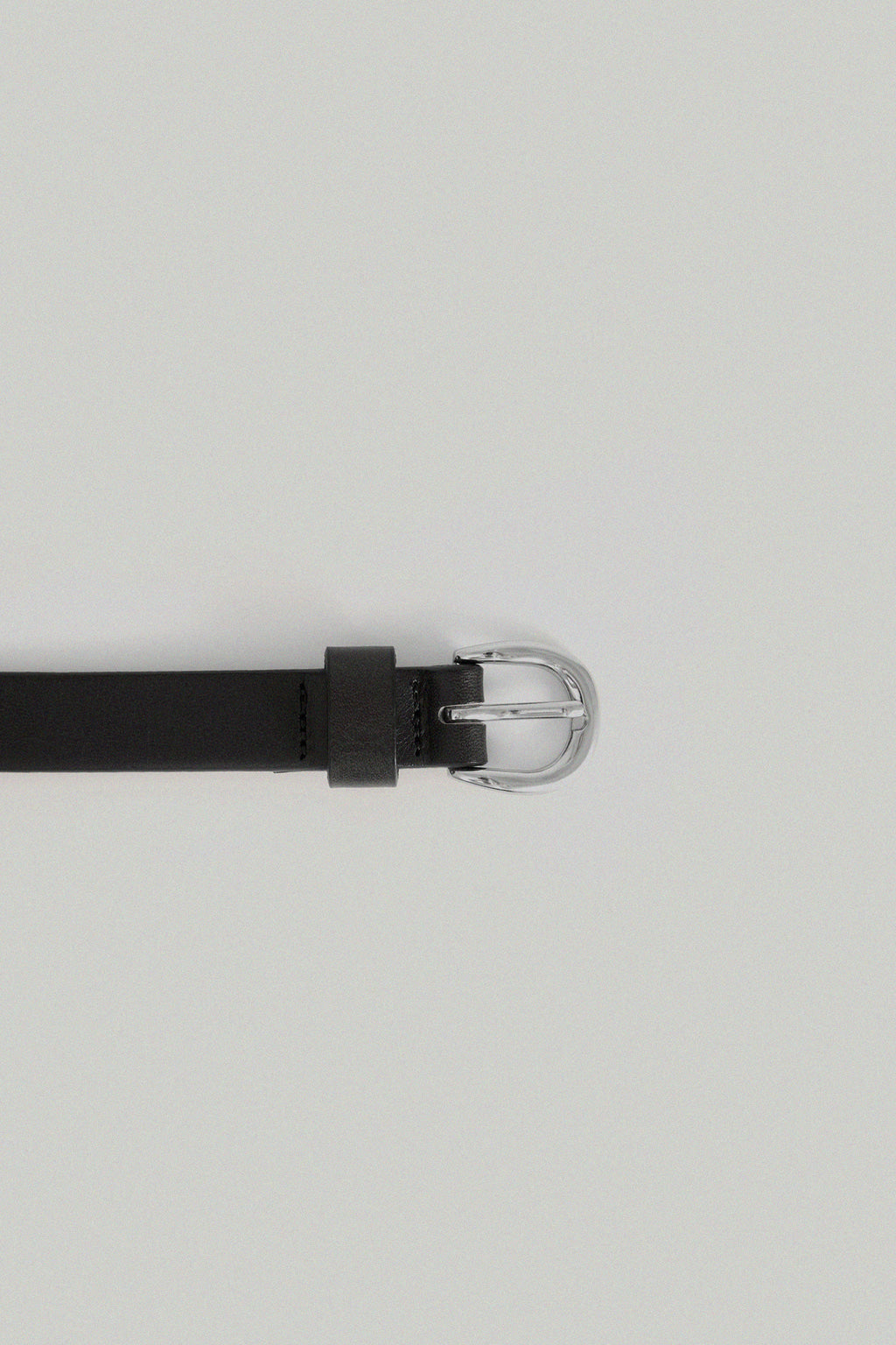 Facade Pattern Buttero Slim Leather Belt