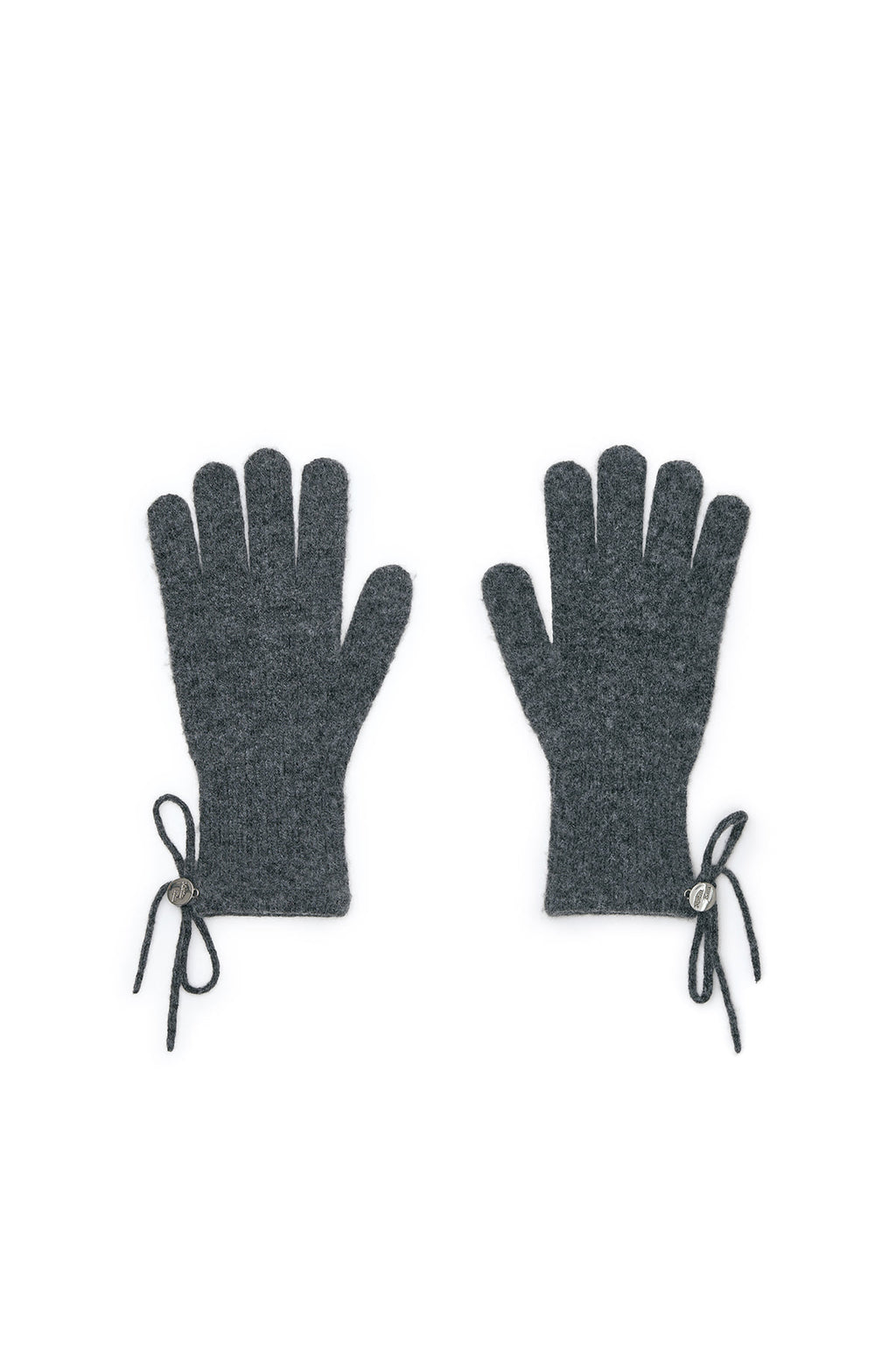 Matinkim Matin Kim Ribbon Finger Hole Gloves IN Charcoal
