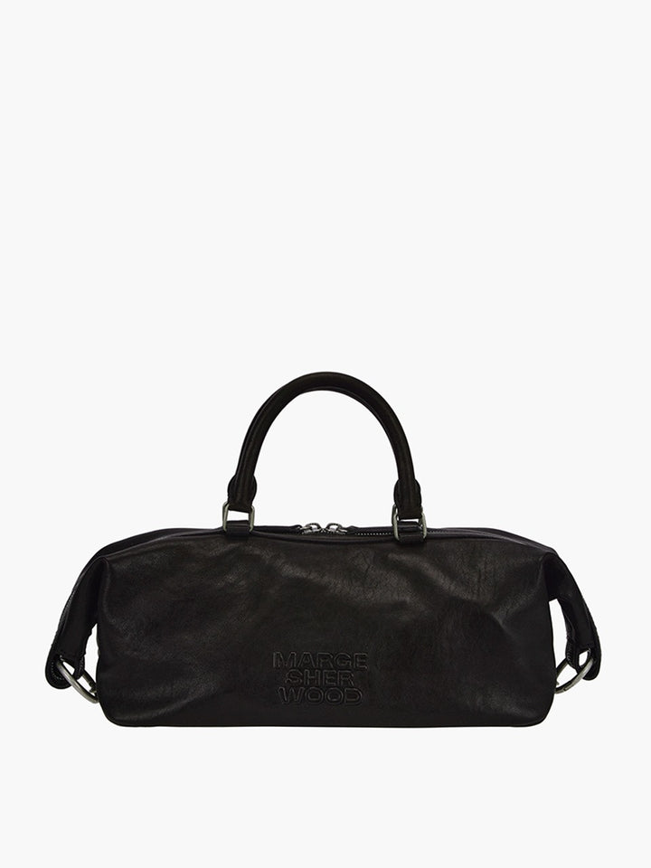 Margesherwood Dumpling EW Tote black washed nappa