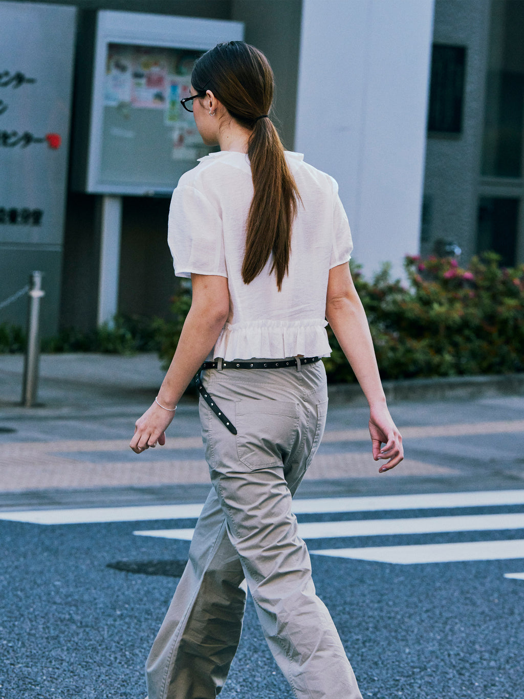 Low Classic Washed Cotton Relaxed Pants Greige