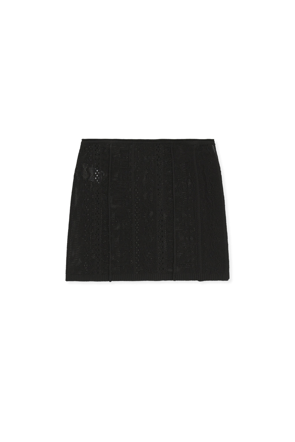 Matinkim Mesh Logo Wrap Mini Skirt IN Black