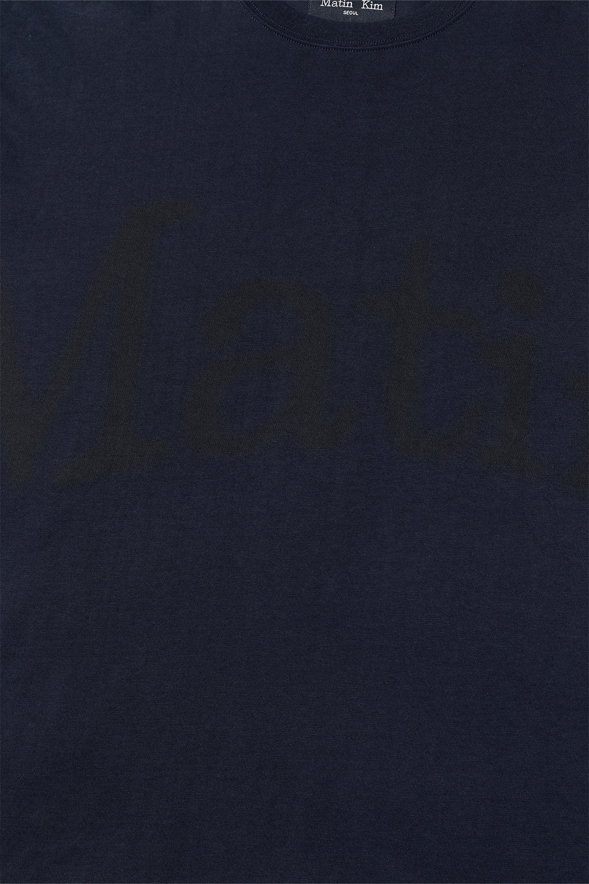 [matinkim] BIG ARCH LOGO TOP FOR MEN IN NAVY