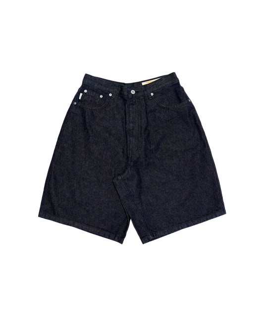 HS Wide Shorts Denim Pants_Navy