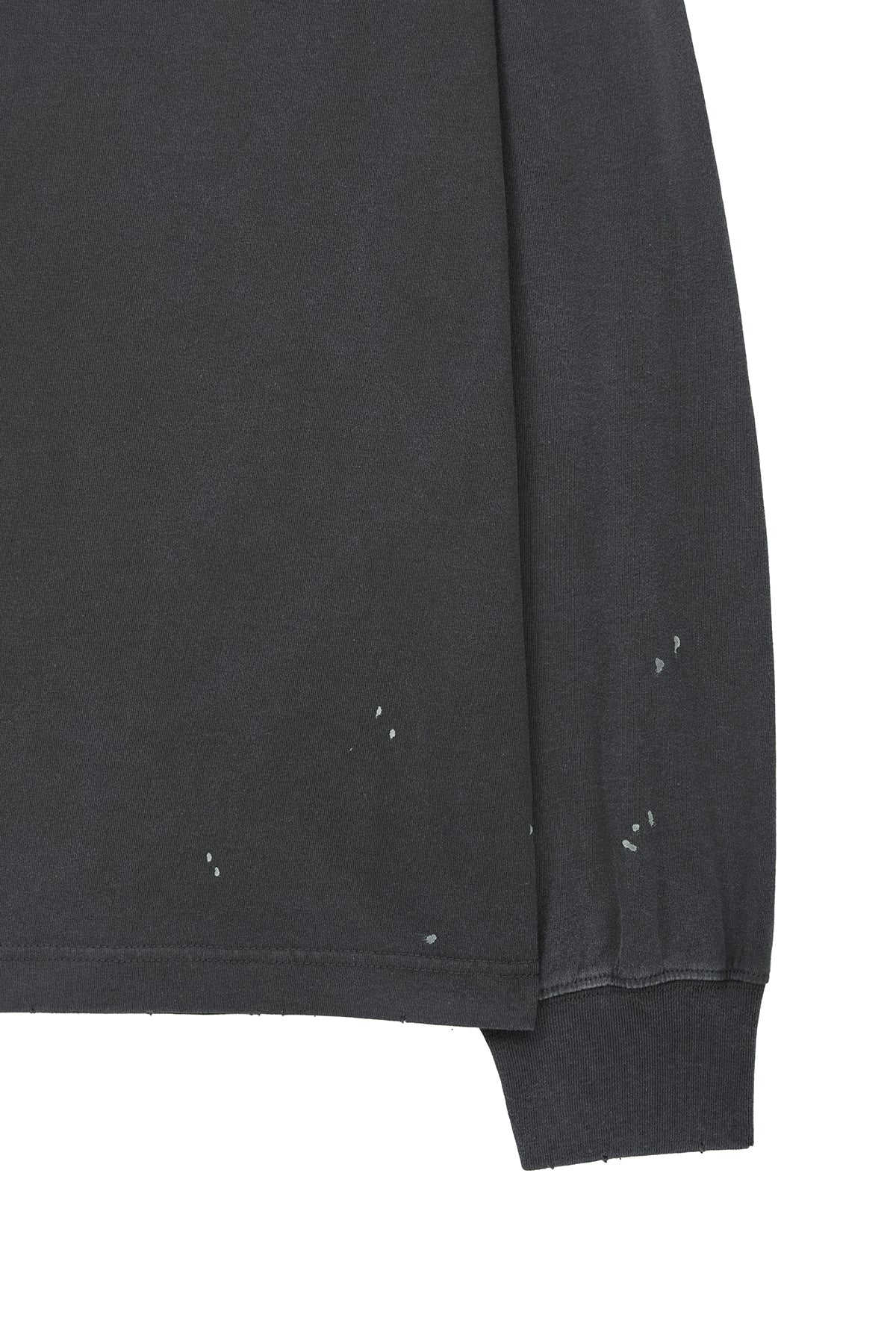 [matinkim] VINTAGE WASHED LOGO TOP IN CHARCOAL