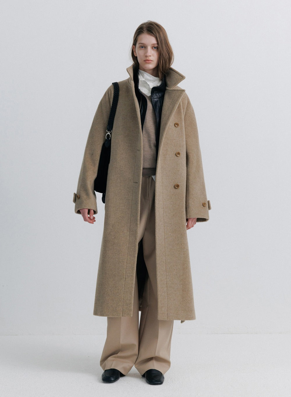 Kindersalmon Poster Wool Coat Sage