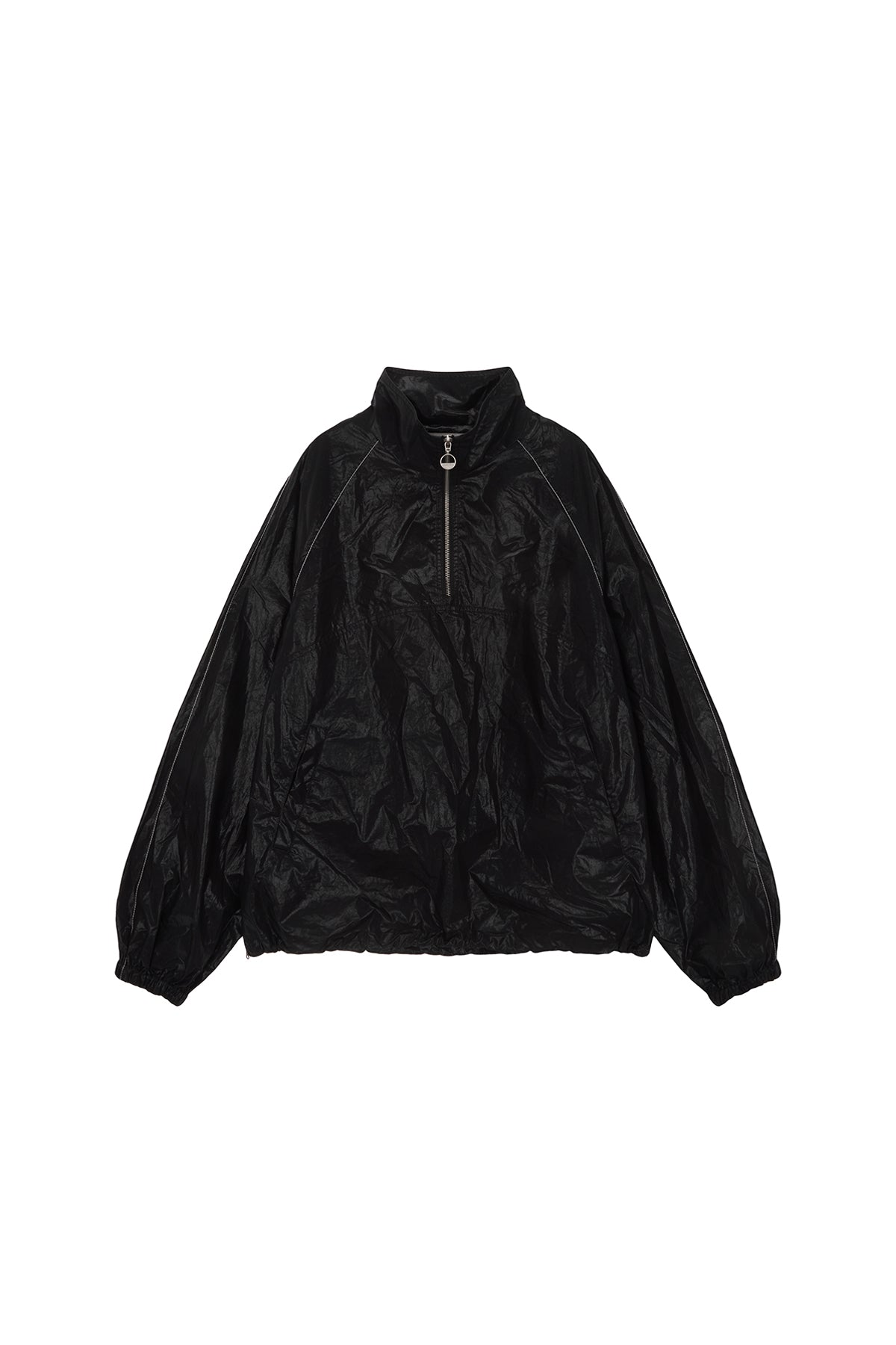 [matinkim] MATIN COATING ANORAK JUMPER IN BLACK