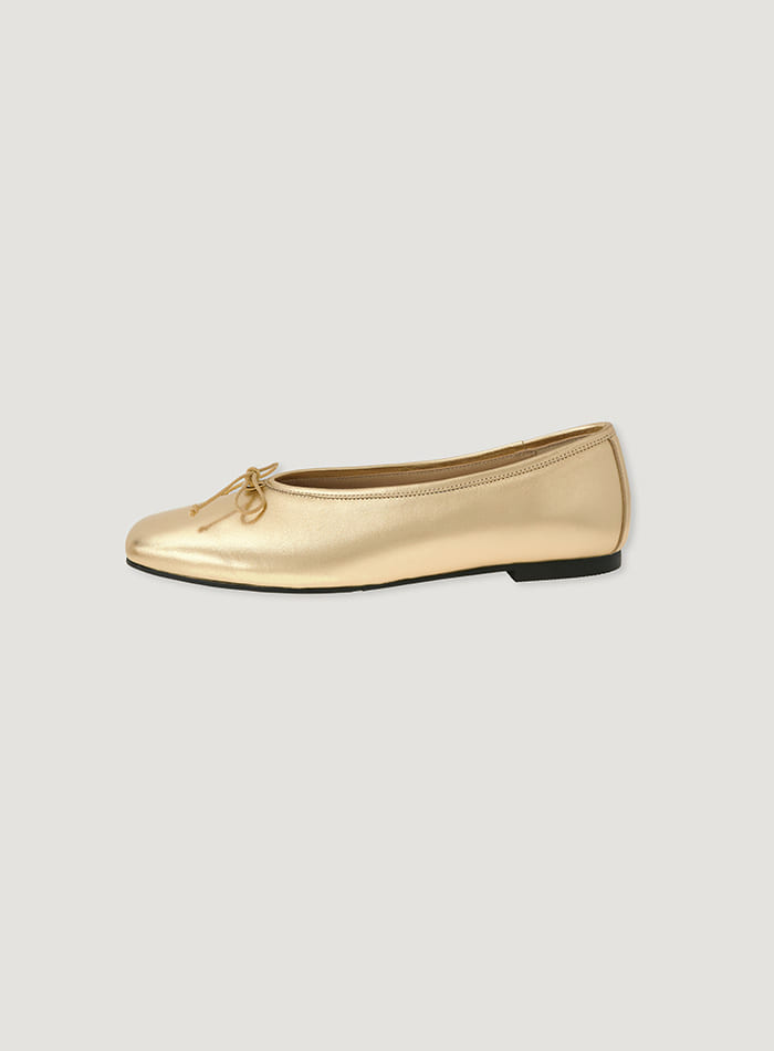 Mango Maniplease Clea Flat Shoes Gold