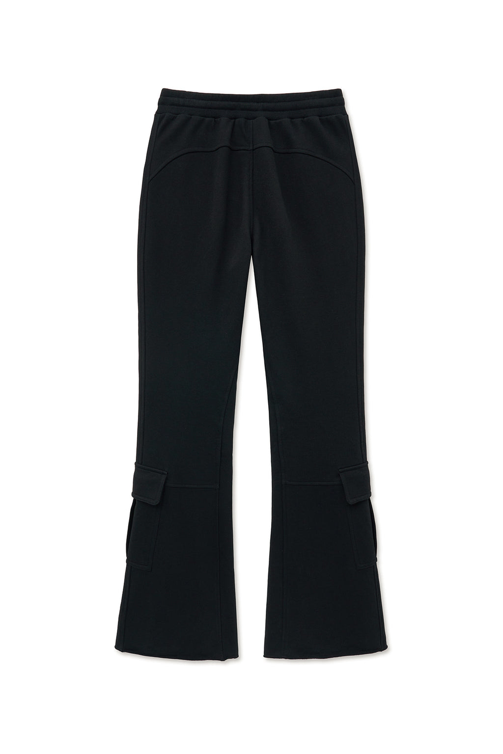 Matinkim Boots Cut Slim Cargo Sweatpants IN Black