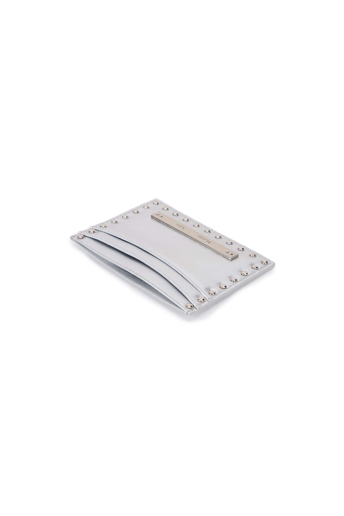 Matinkim Matin Kim Western Stud Card Wallet IN Silver