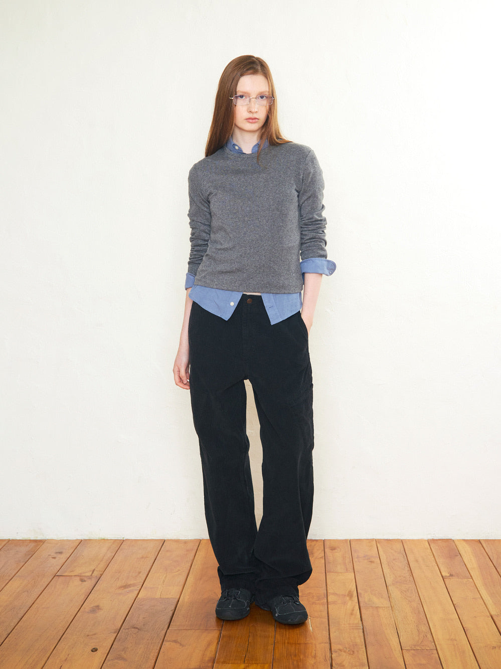Low Classic Corduroy Pocket Pants Black