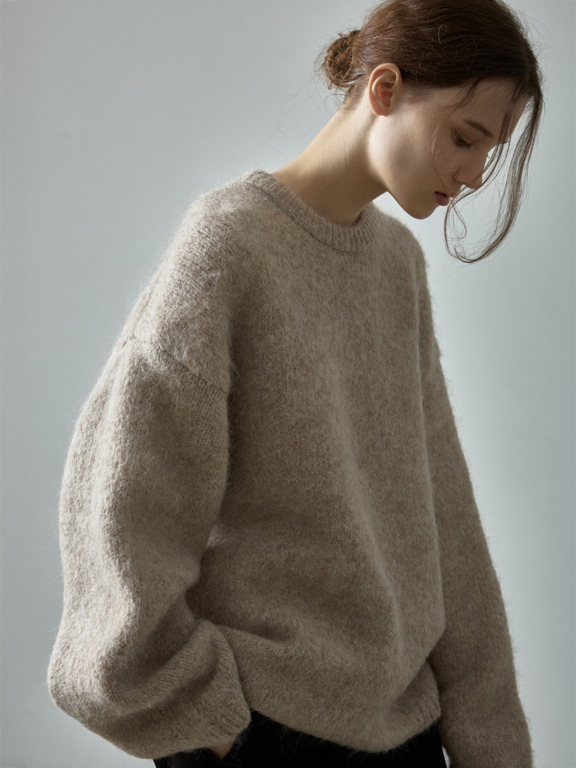 Facade Pattern Alpaca Cloud Knitwear beige
