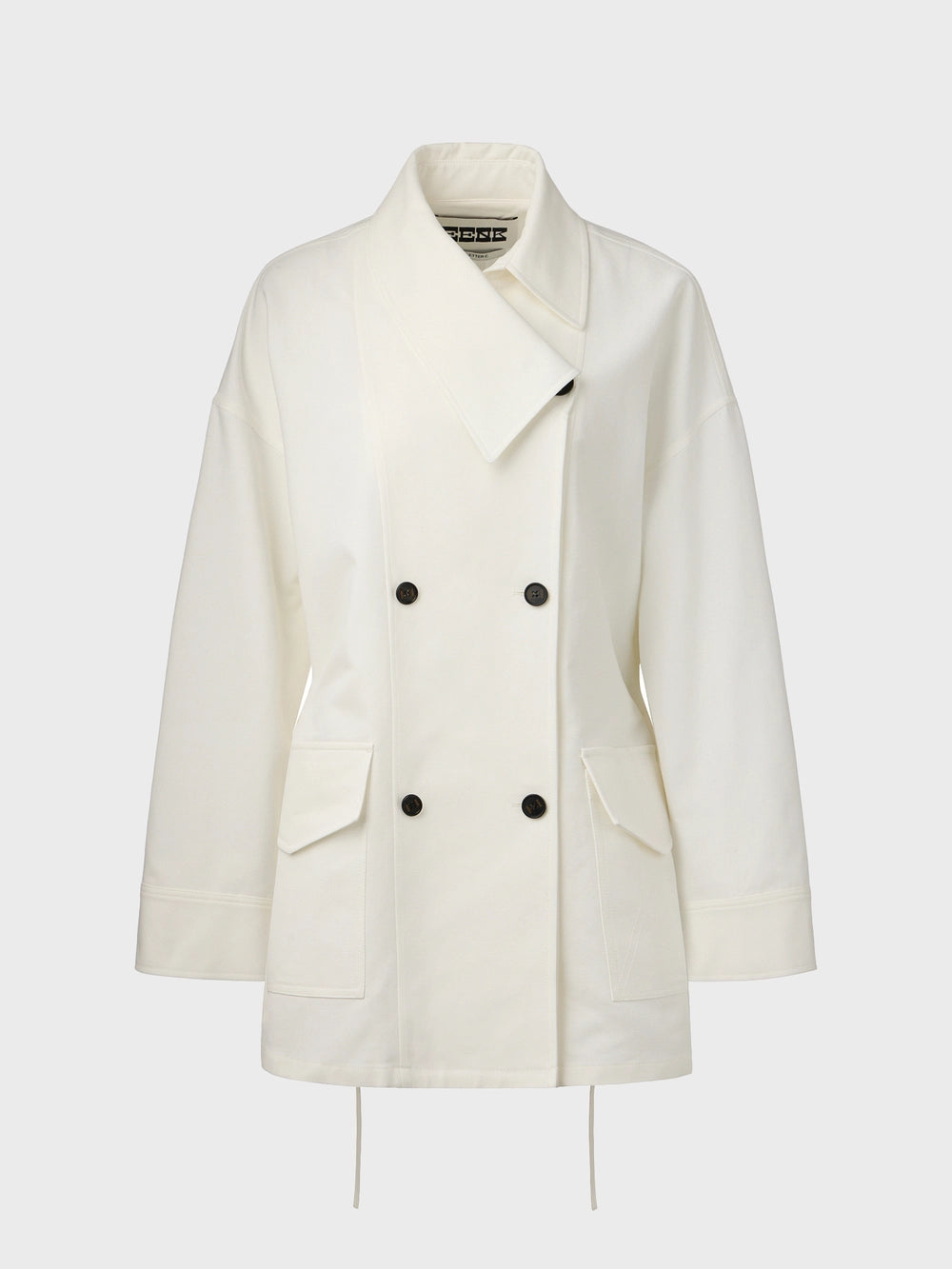 EENK Asymmetrical Collar Jumper - Ivory