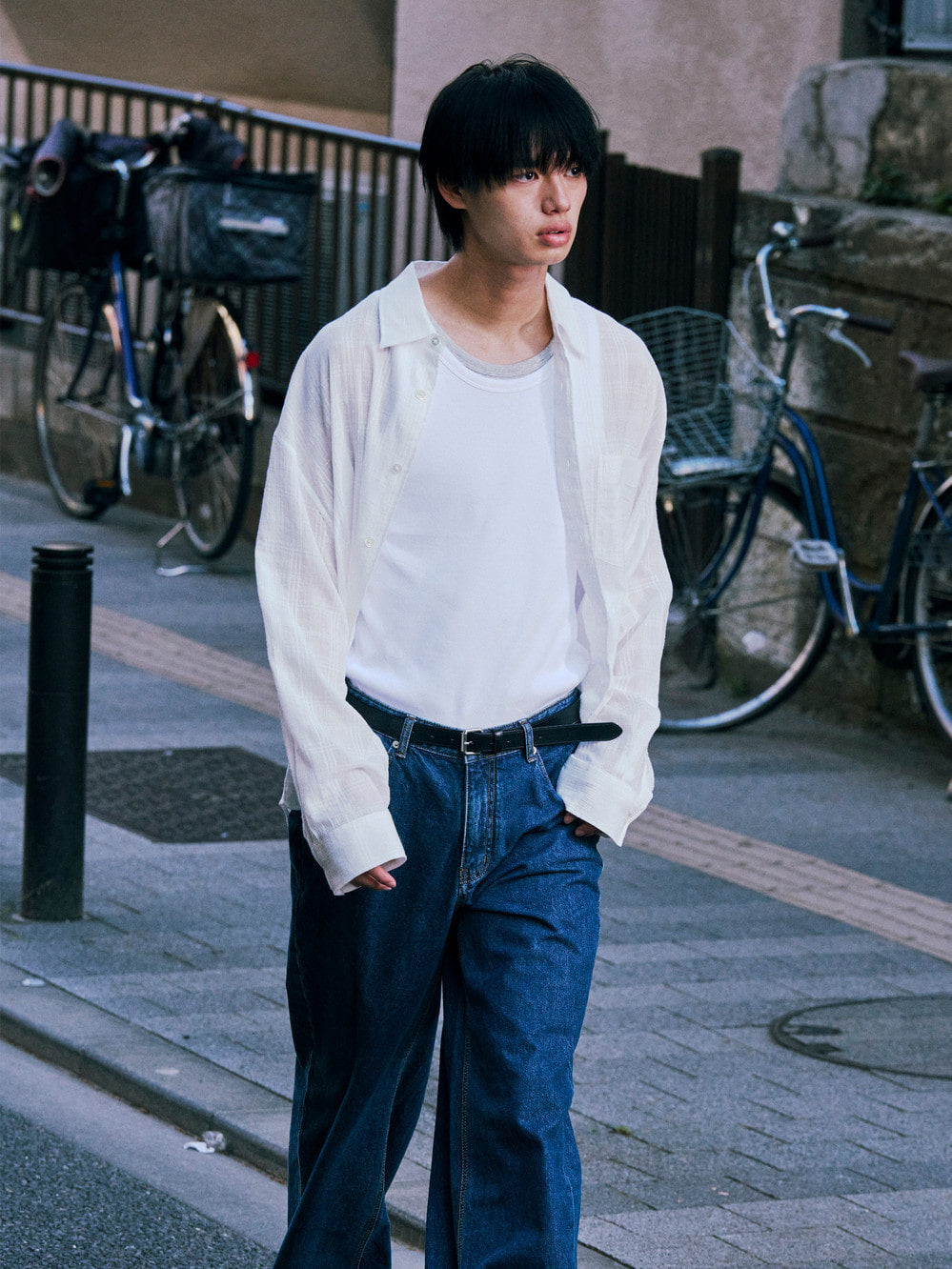 Low Classic Oversized Lc Checked Shirt White