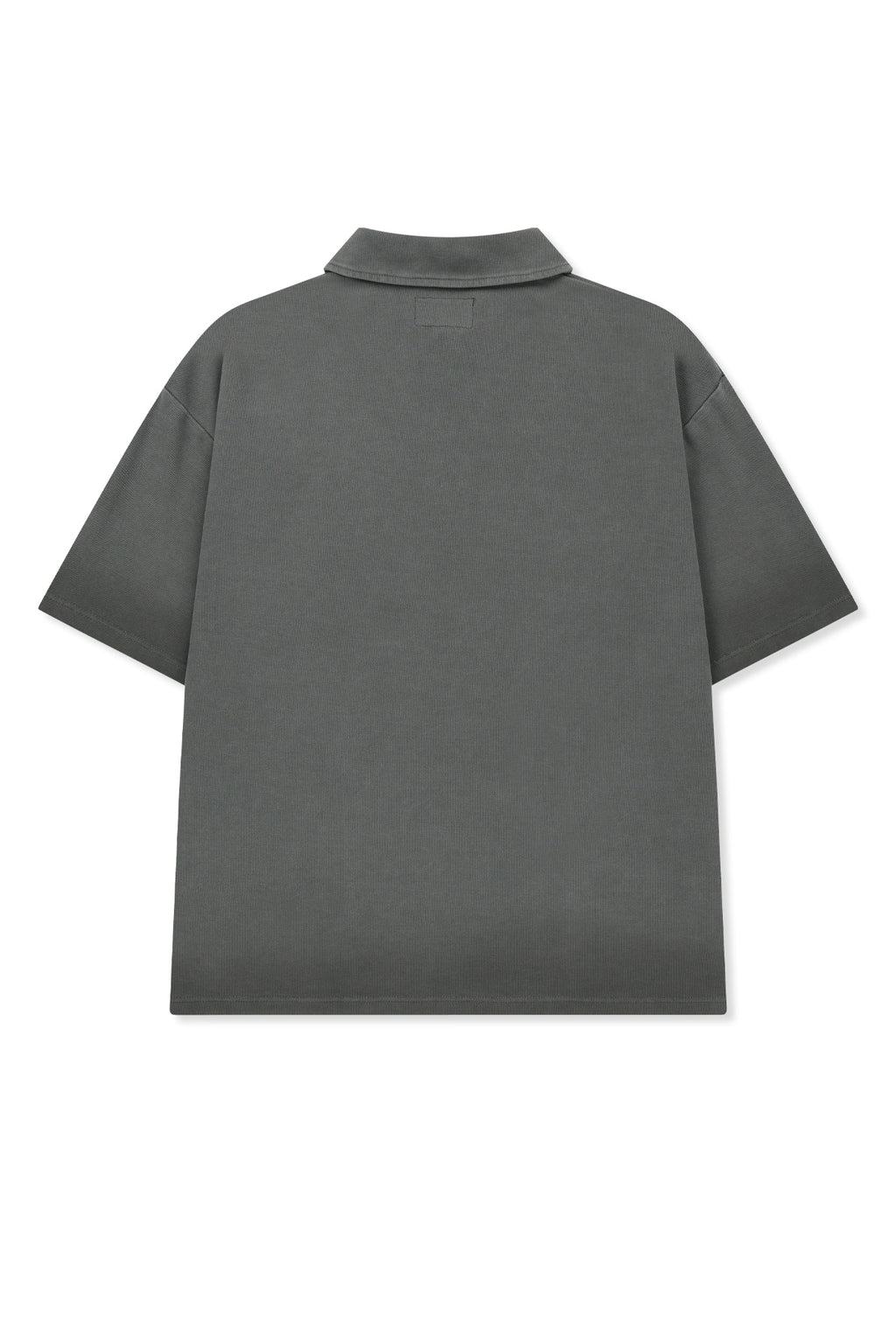 Matinkim Small Logo Washed Pique Top For Men IN Charcoal