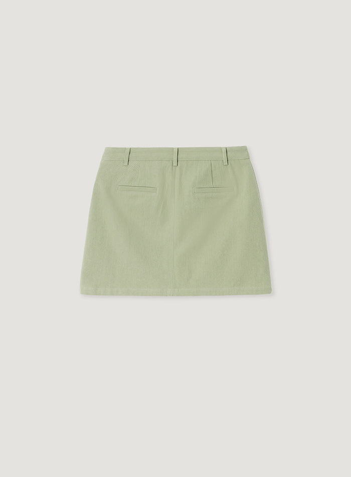 Mango Maniplease Weet Mini Skirt Mint