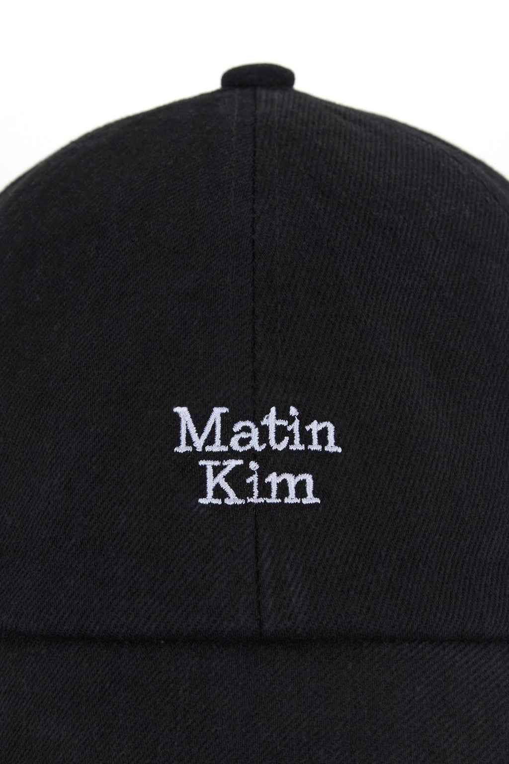 [matinkim] MATIN MINI LOGO DENIM BALL CAP IN BLACK