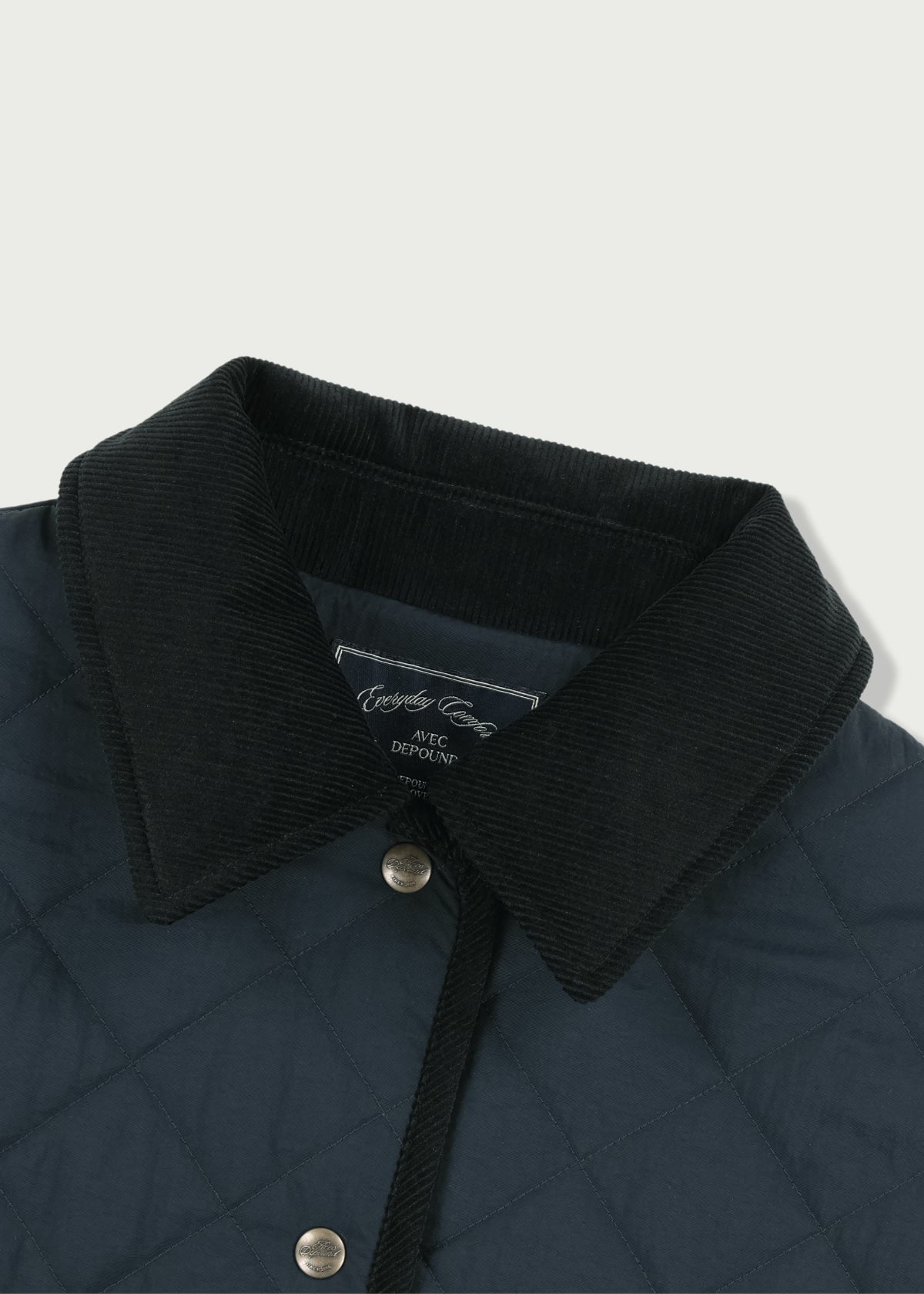 Depound diamond quilted short jacket - dark navy