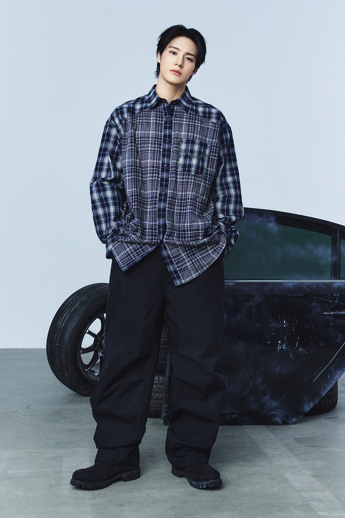 Matinkim Multi Panel Parachute Pants IN Black
