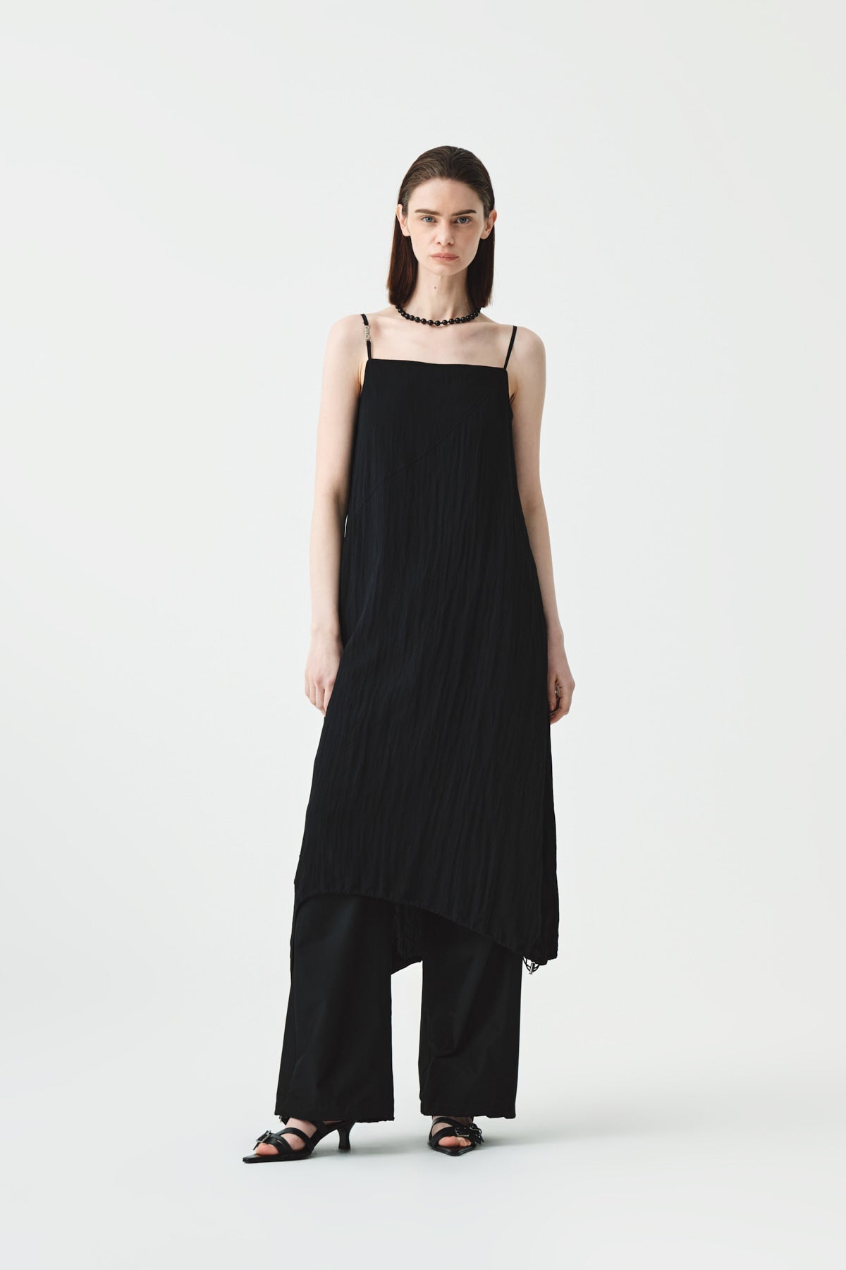Matinkim Layered Two Way Slip Dress IN Black