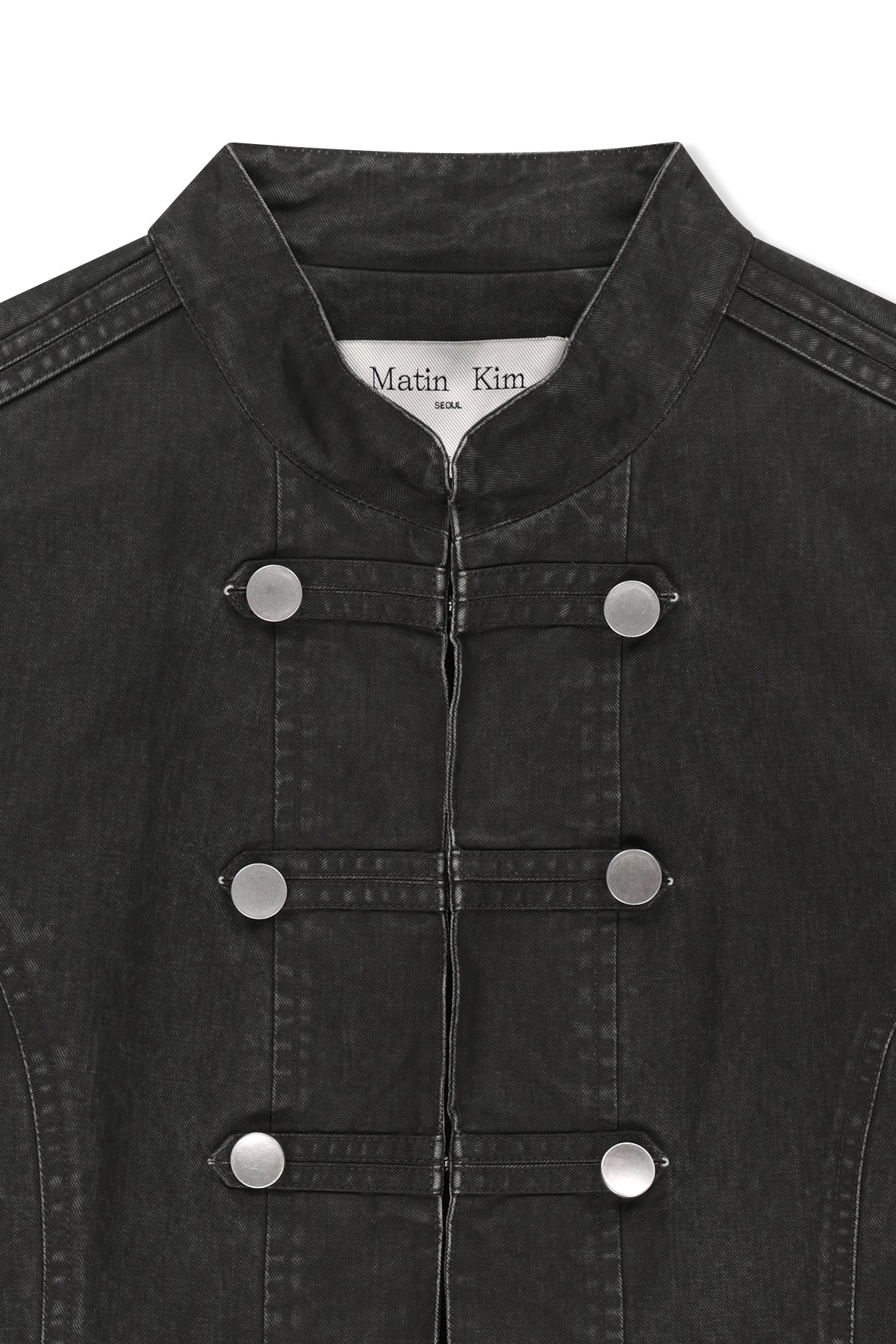 Matinkim Vintage Washed Napoleon Jacket IN Charcoal