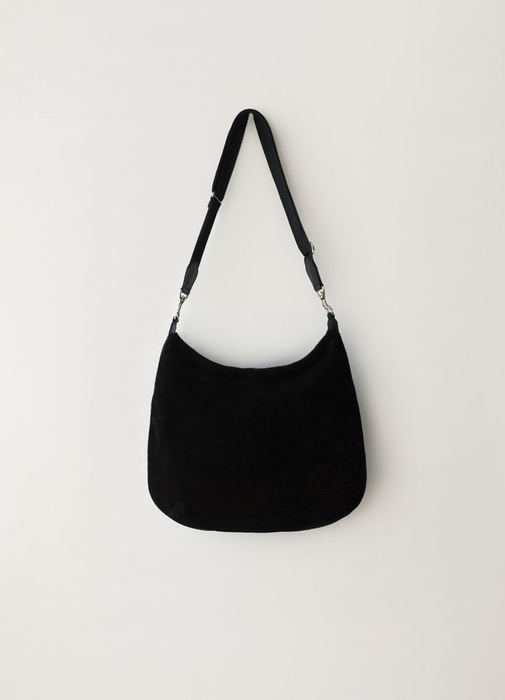 Nothing Written Balloon suede bag (Black)