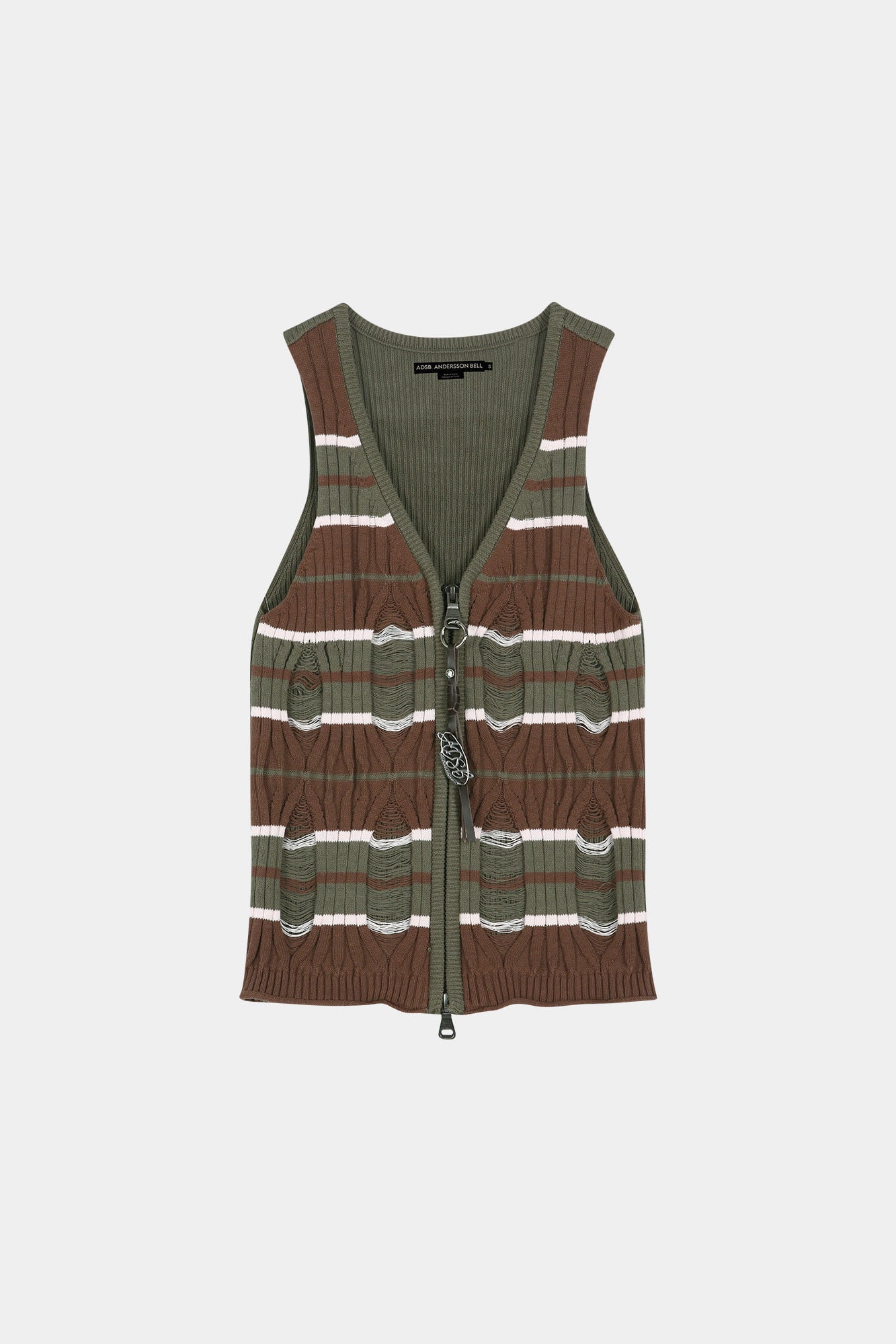 Andersson Bell Stripe Open Knit Vest