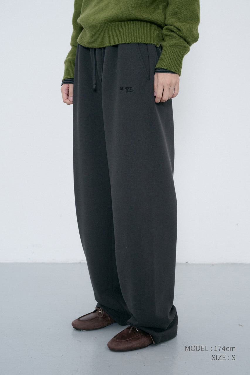 Dunst Unisex Straight Sweatpants Soft Black