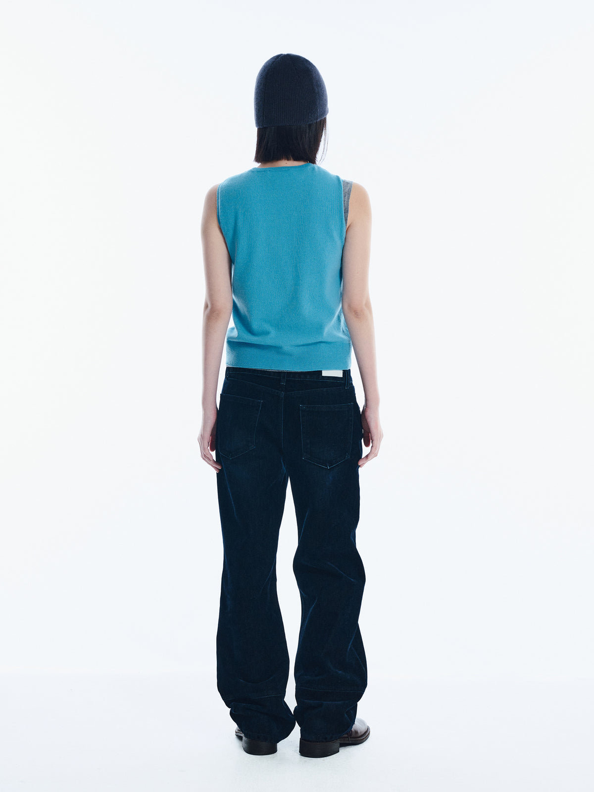 Low Classic Wool Cash Blend Knit Sleeveless Mint Blue