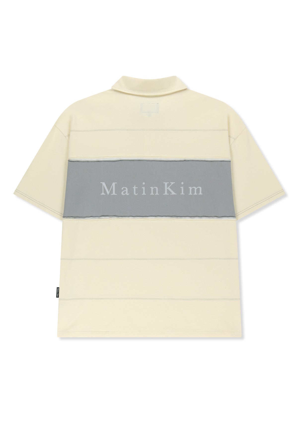 Matinkim Cut Out Block Collar Top For Men IN Ivory