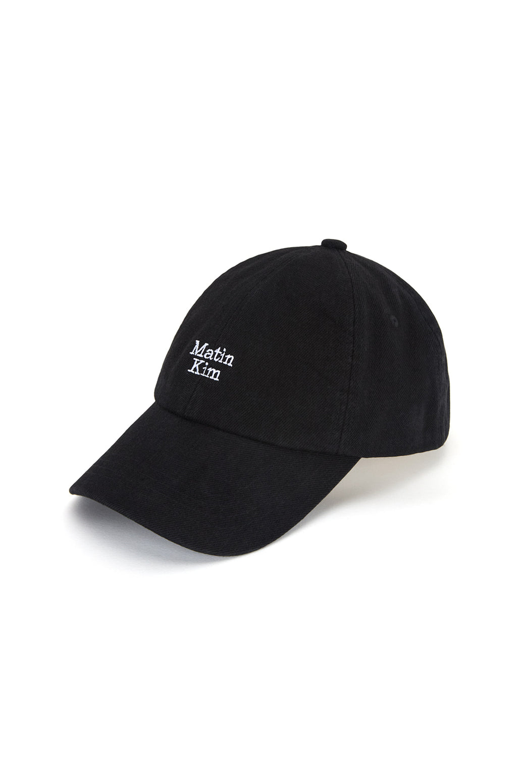 [matinkim] MATIN MINI LOGO DENIM BALL CAP IN BLACK