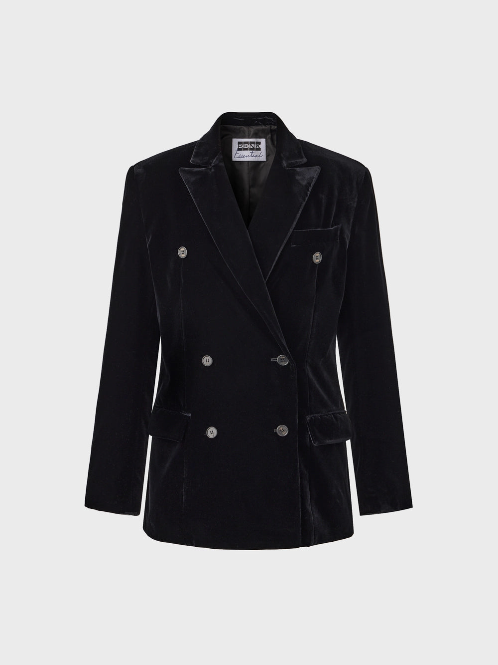 EENK Tailored Velvet Double Jacket - Black