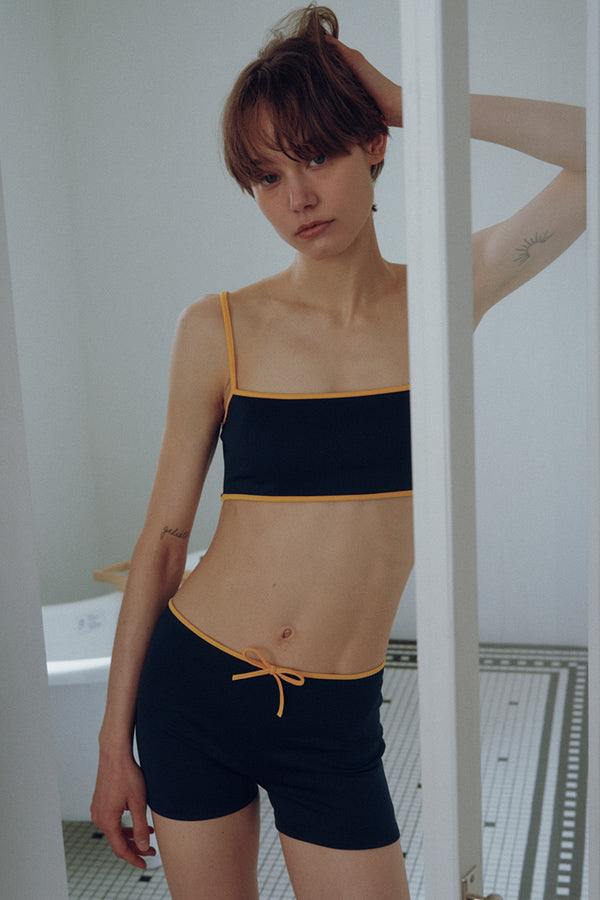Overdueflair Ribbon Bikini Navy