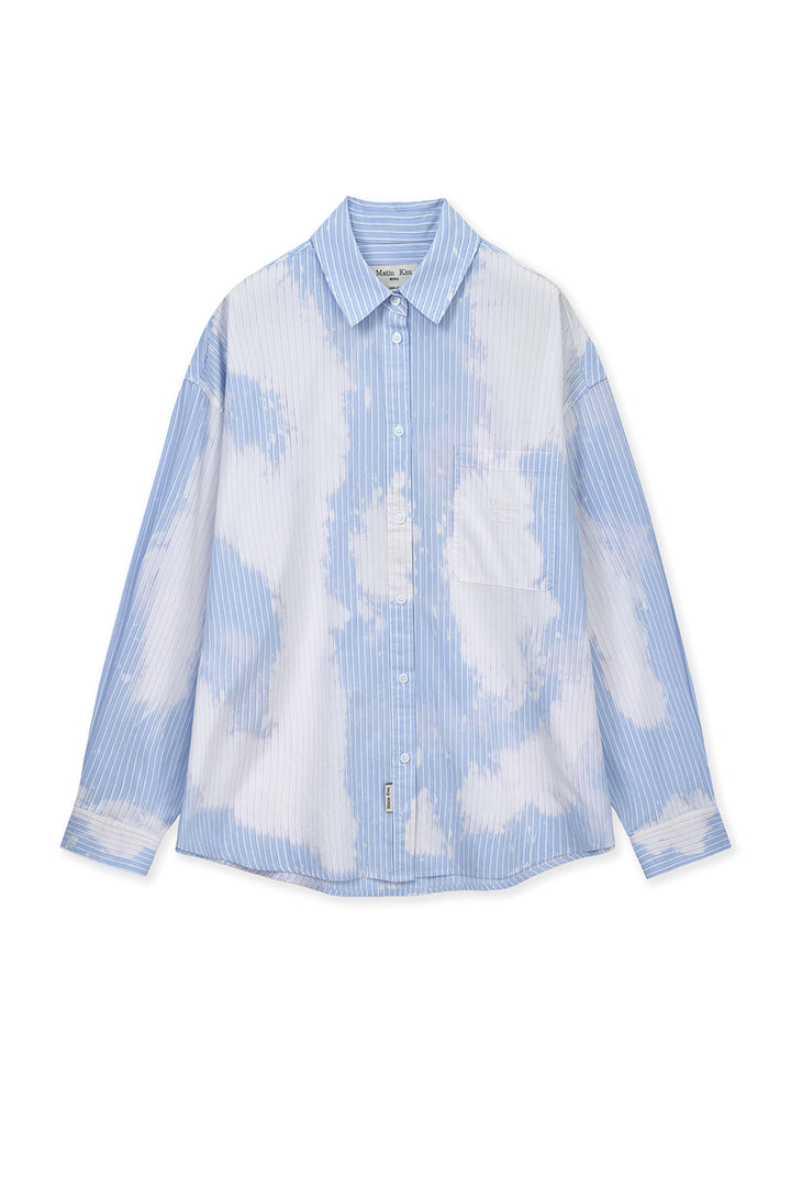 Matinkim Embroidery Small Logo Shirt IN Light Blue