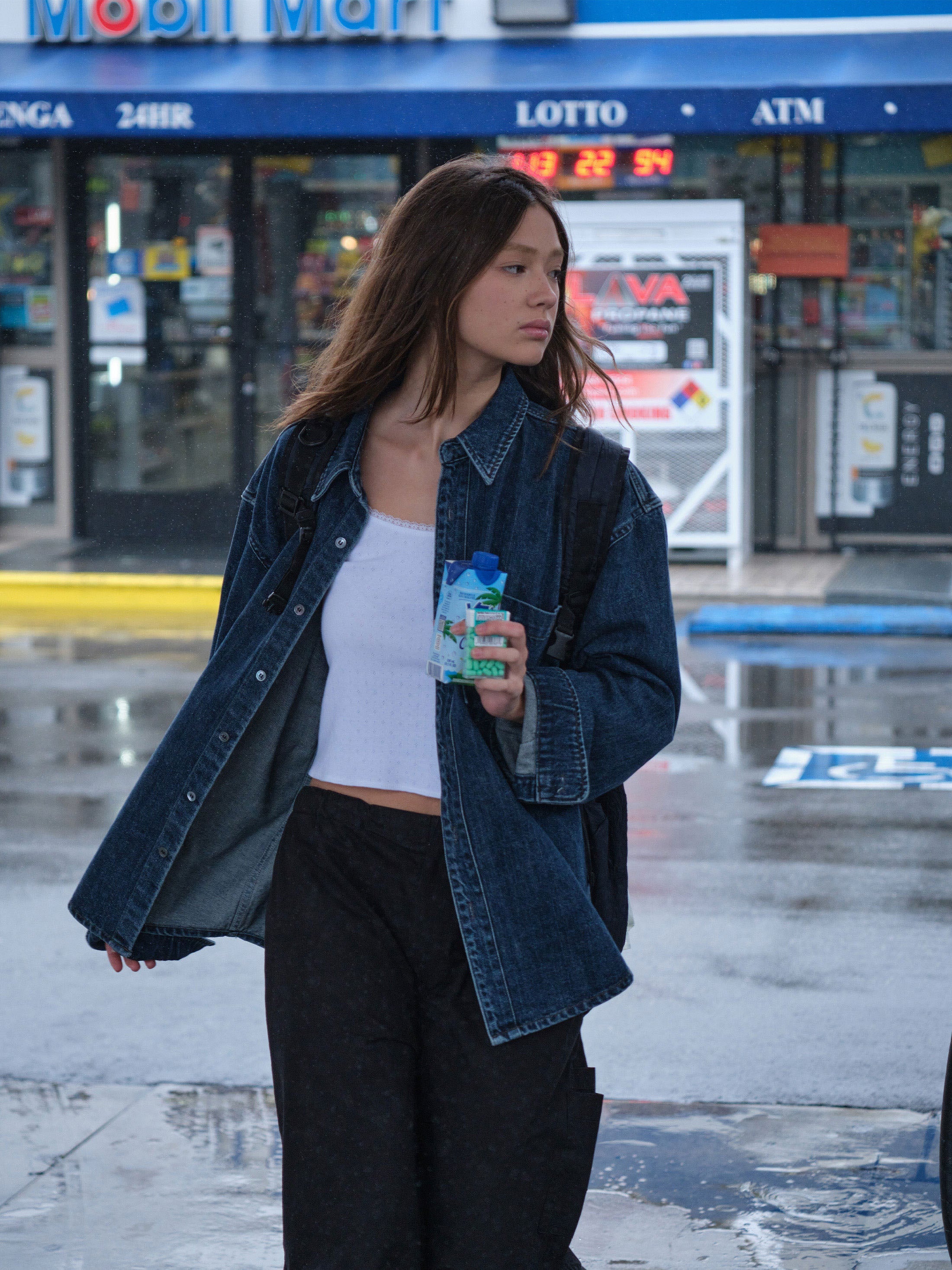 Low Classic Lc Denim Shirt Jacket Dark Blue