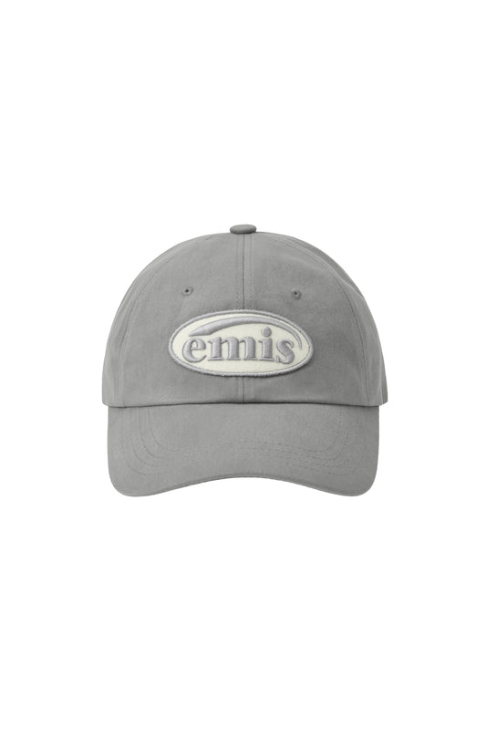 TONE ON TONE WAPPEN BALL CAP-GRAY