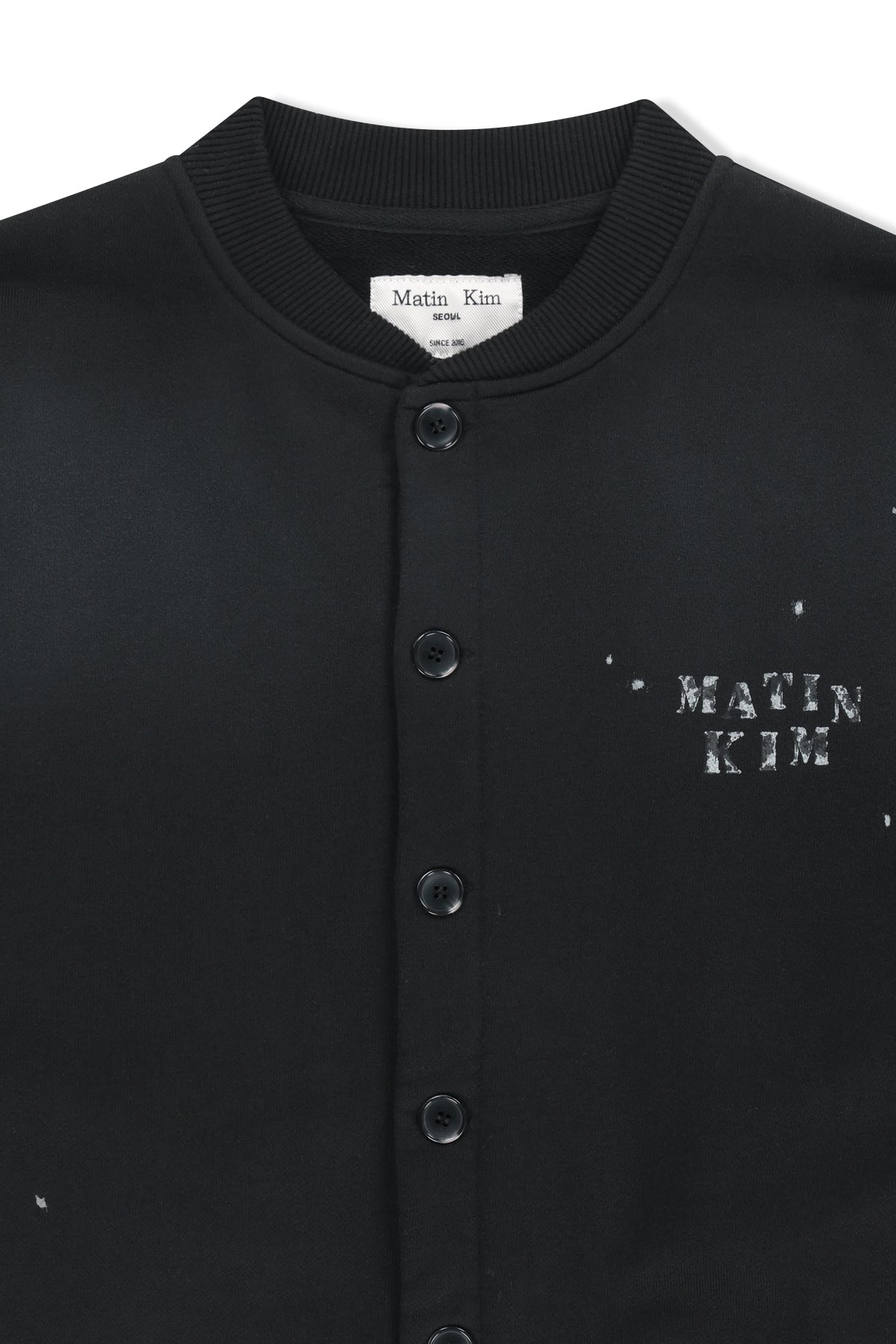 Matinkim Dusty Washed Button UP Jumper IN Black