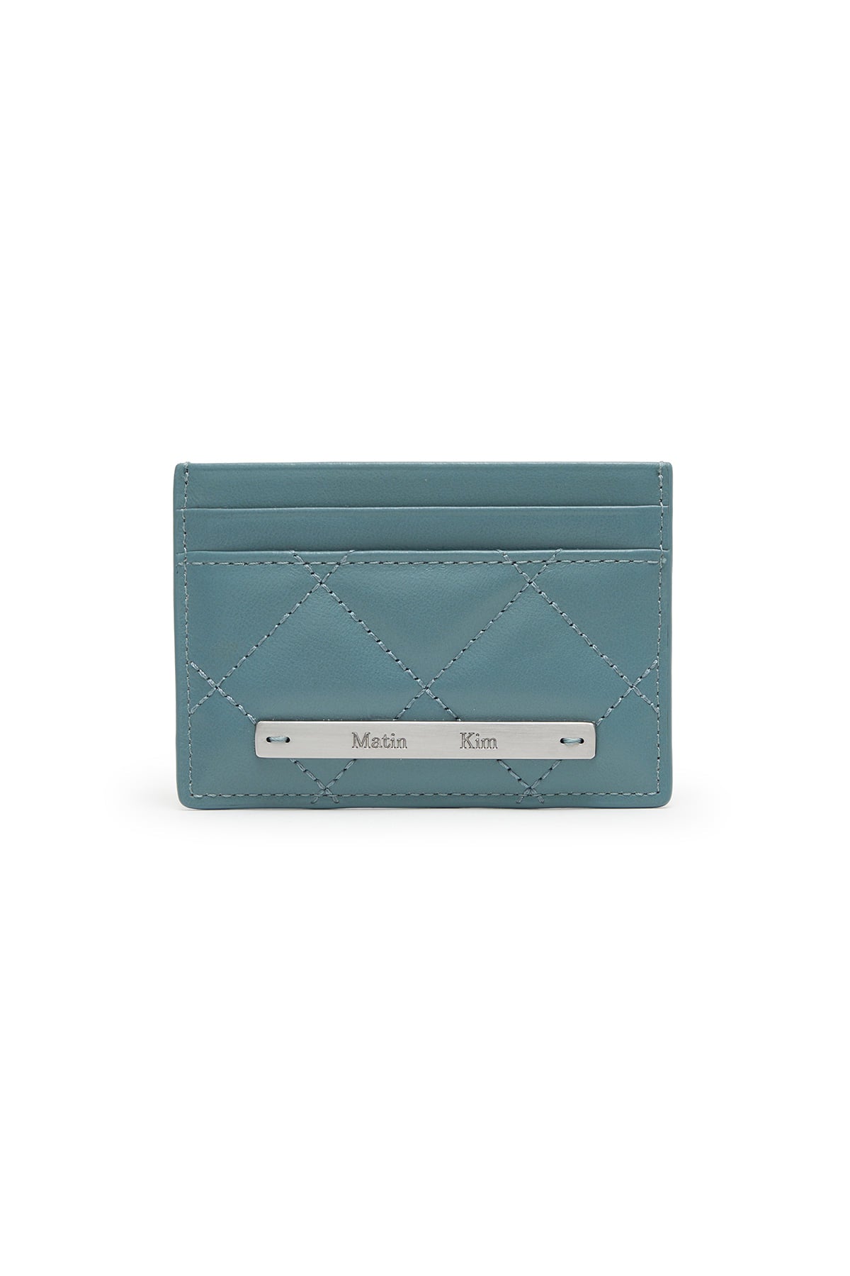 Matinkim Puff Quilt Card Wallet IN Blue