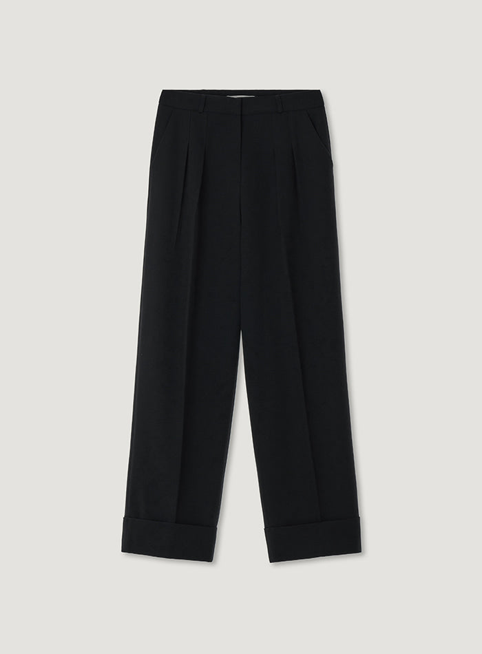 Mango Maniplease Tuck Wide Slacks