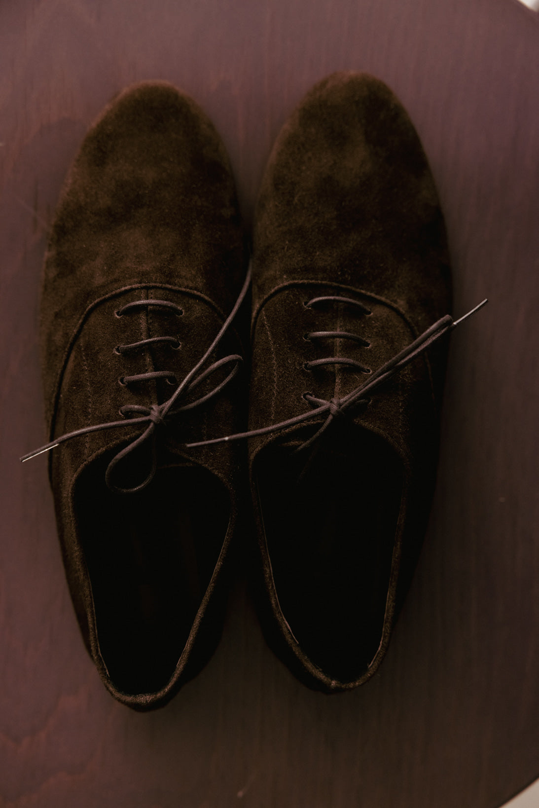 Nothing Written Calm Derby Shoes (Brown Suede)