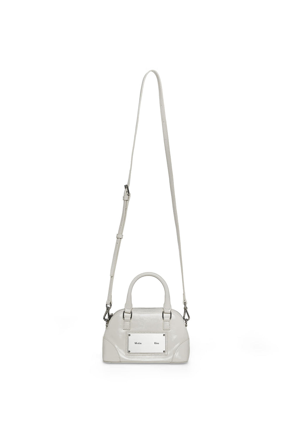 Matinkim Curve Zip Mini Bag IN Light Grey