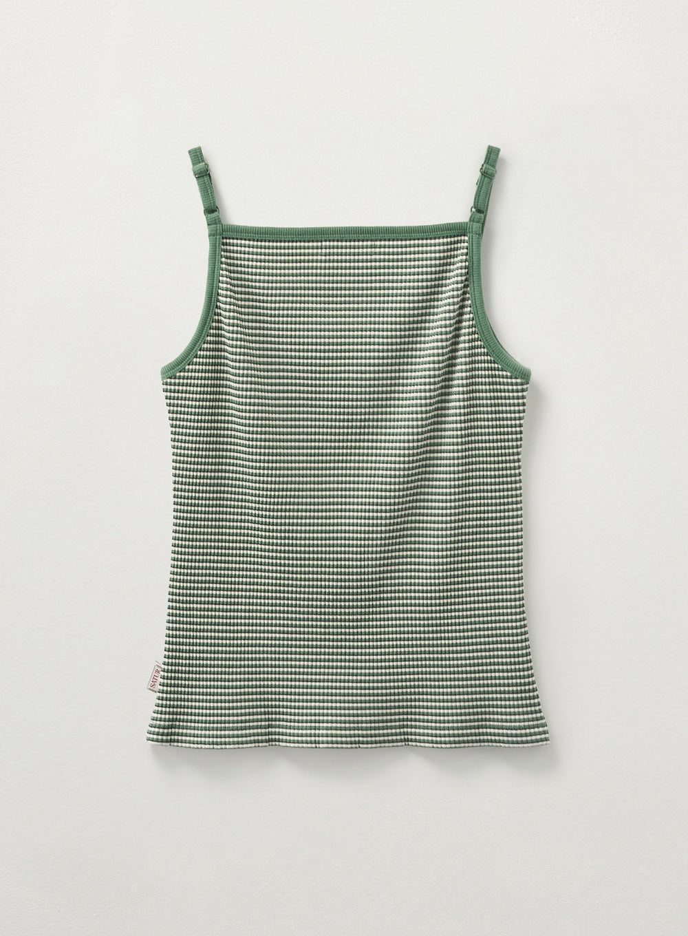 [satur] (W) Apero Logo Stripe Sleeveless Top - Green
