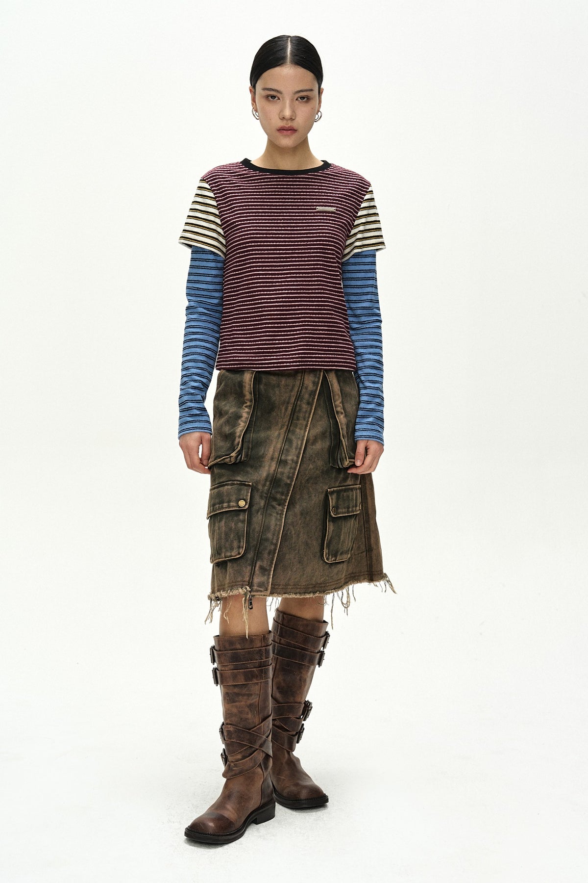 Andersson Bell Terry Multi Stripe LS T-Shirt