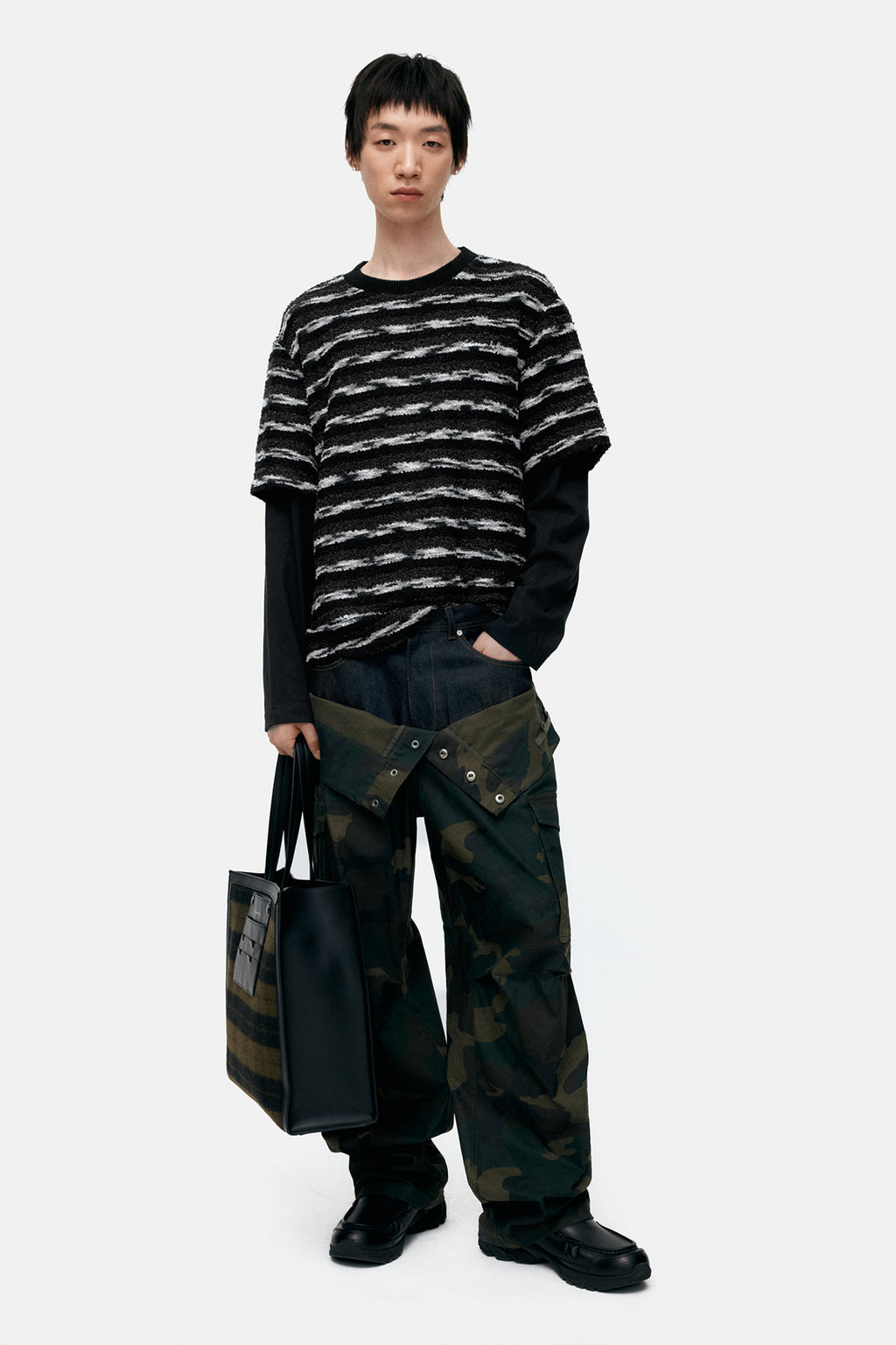 Andersson Bell Unisex Stripe Layered Sweater