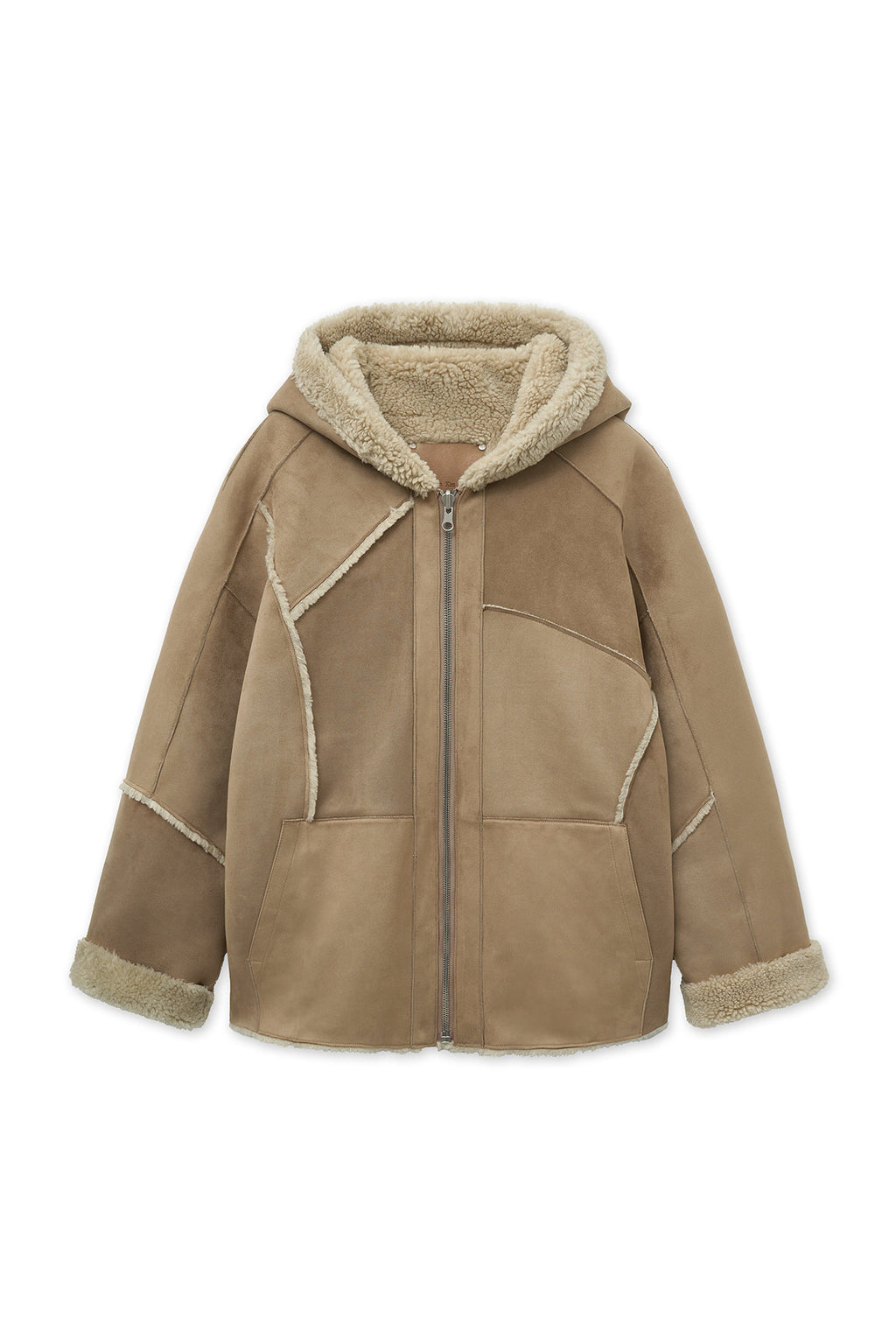 [matinkim] REVERSIBLE HOODY MUSTANG IN BEIGE