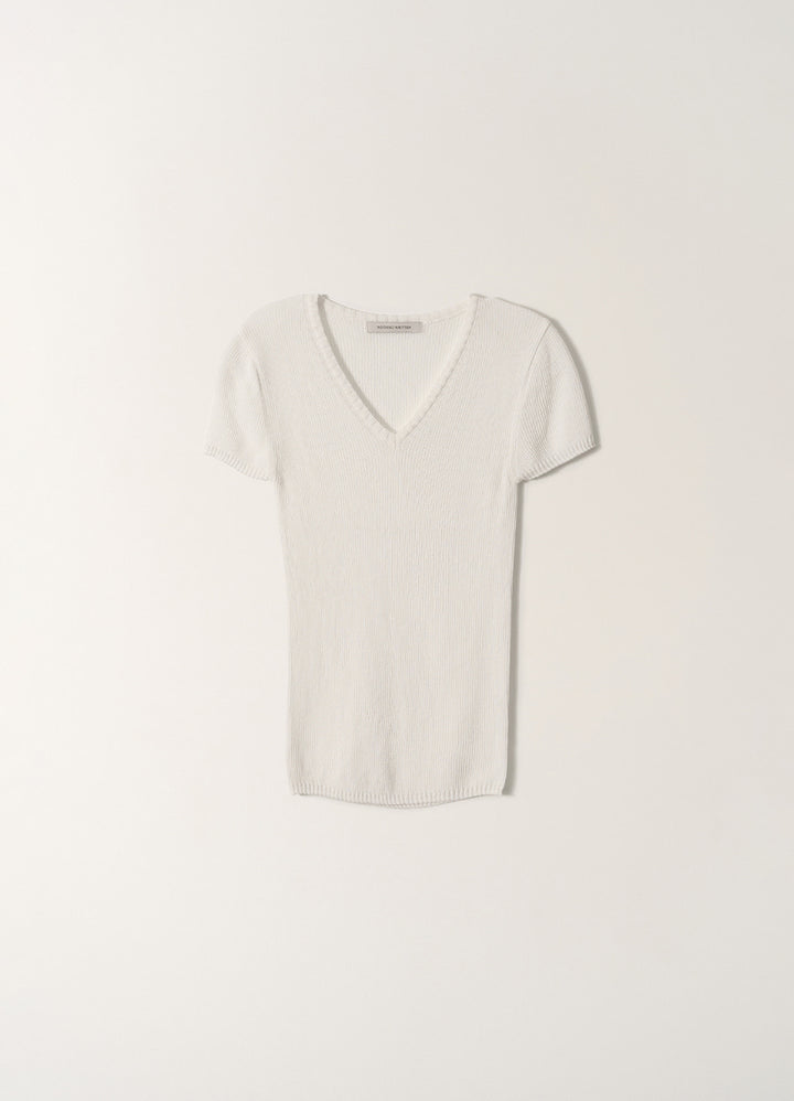 Nothing Written Tia v-neck knit (White)