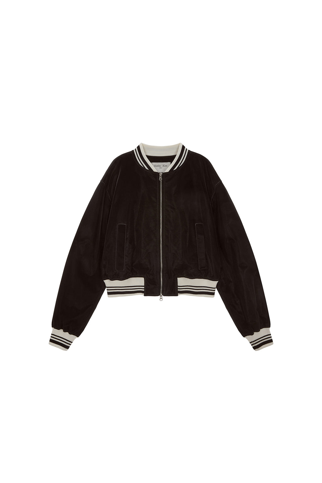Matinkim Coating Stadium Jumper For Women IN Dark Brown
