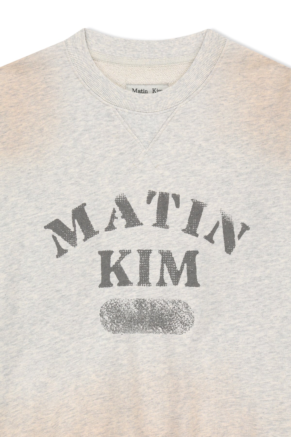 Matinkim Vintage Spray Logo Sweatshirt IN Light Beige
