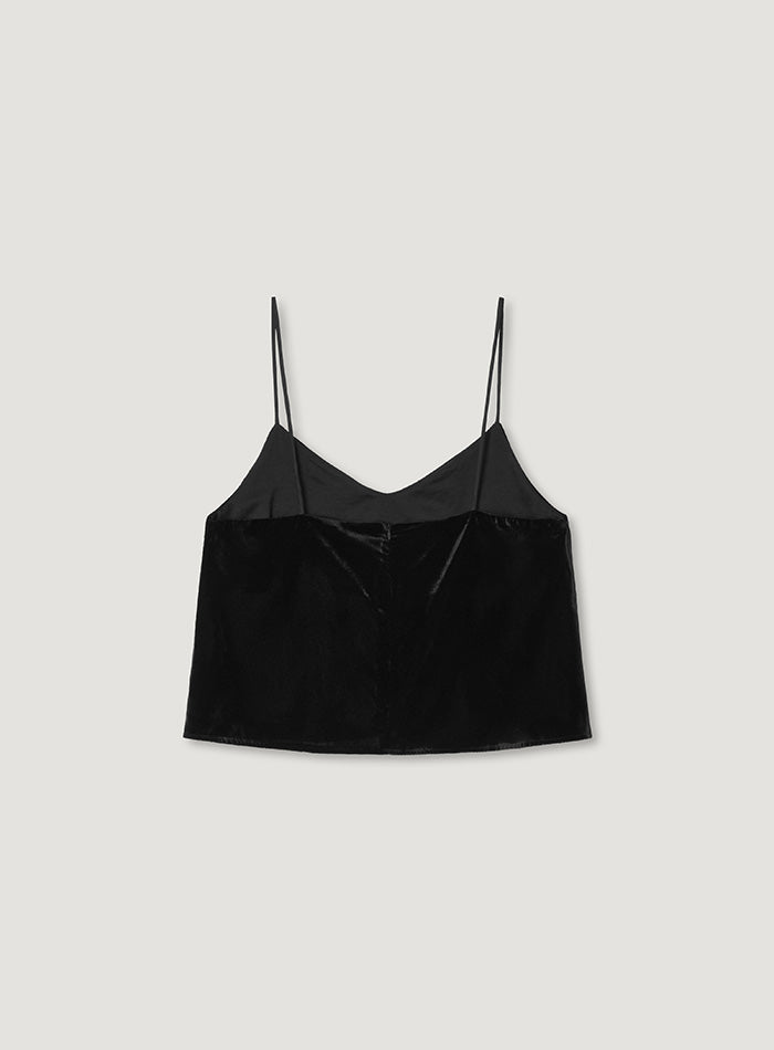 Mango Maniplease Toe Velvet Bustier Black