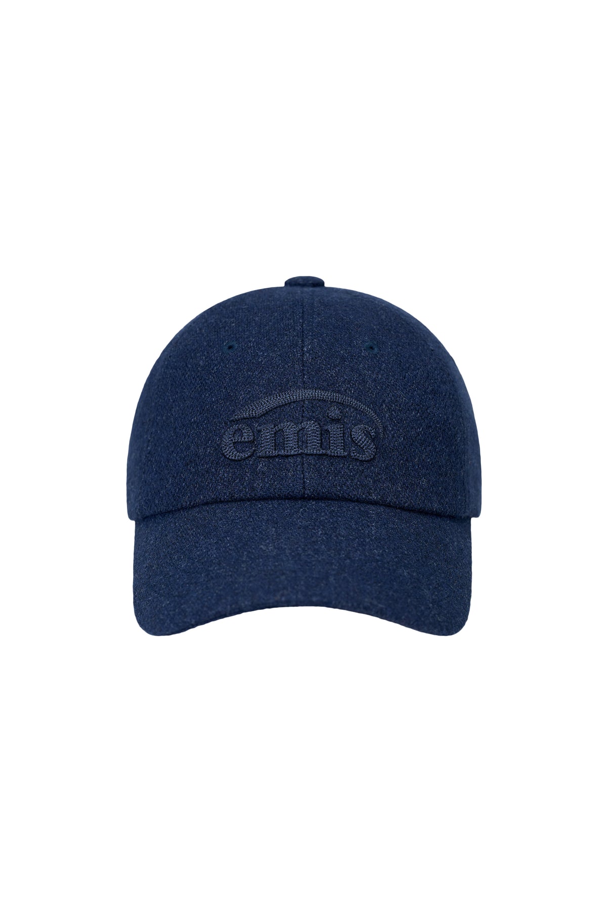 Emis Chain Logo Wool Cap-Navy